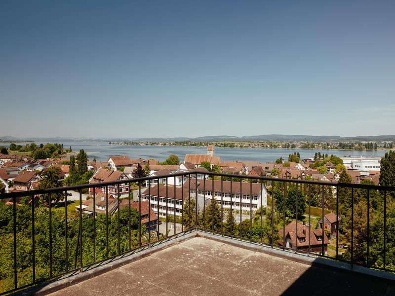 Panoramablick vom Balkon