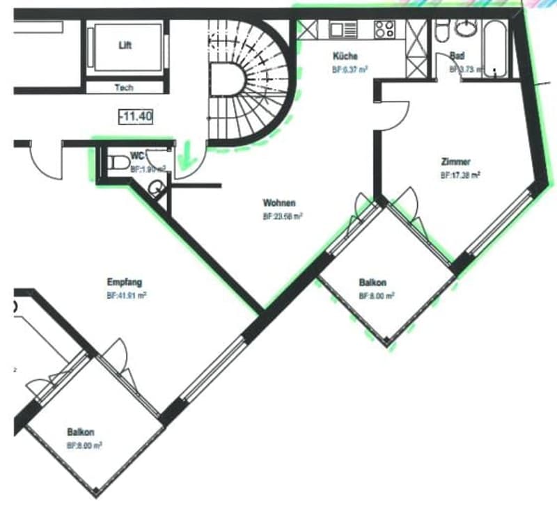 Ultimo appartamento di 2 camere ristrutturato di recente nel centro di Arosa (4)