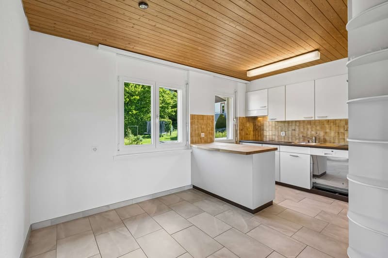 4.5 Zimmer Dachwohnung - Küche und Essbereich