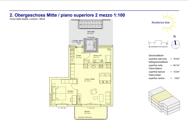 LOCARNO MONTI - ZWEITWOHNSITZ - 2,5-Zimmer-Wohnung zur Miete (12)