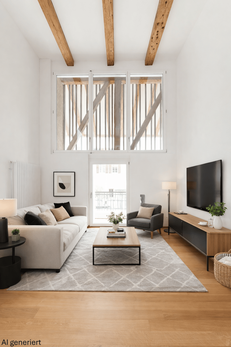 Appartamento unico di maisonette di 2,5 locali con balcone in posizione centrale (1)