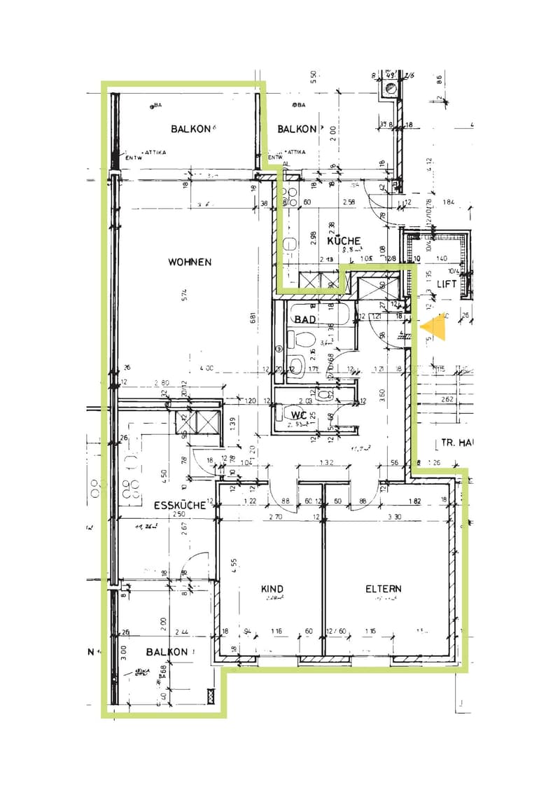 Bright 3.5-room apartment with 2 balconies (11)