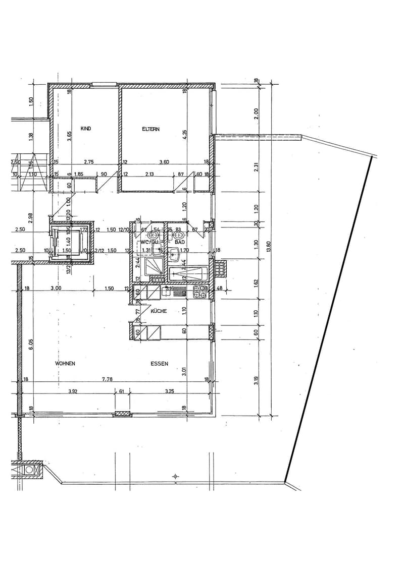 Appartamento in attico ristrutturato di 3,5 locali con grande terrazza (24)