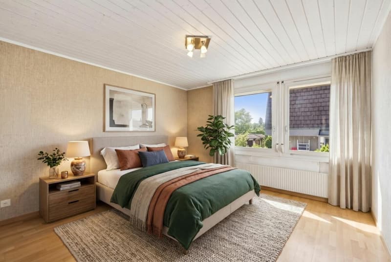 Schlafzimmer (virtuelles Homestaging)