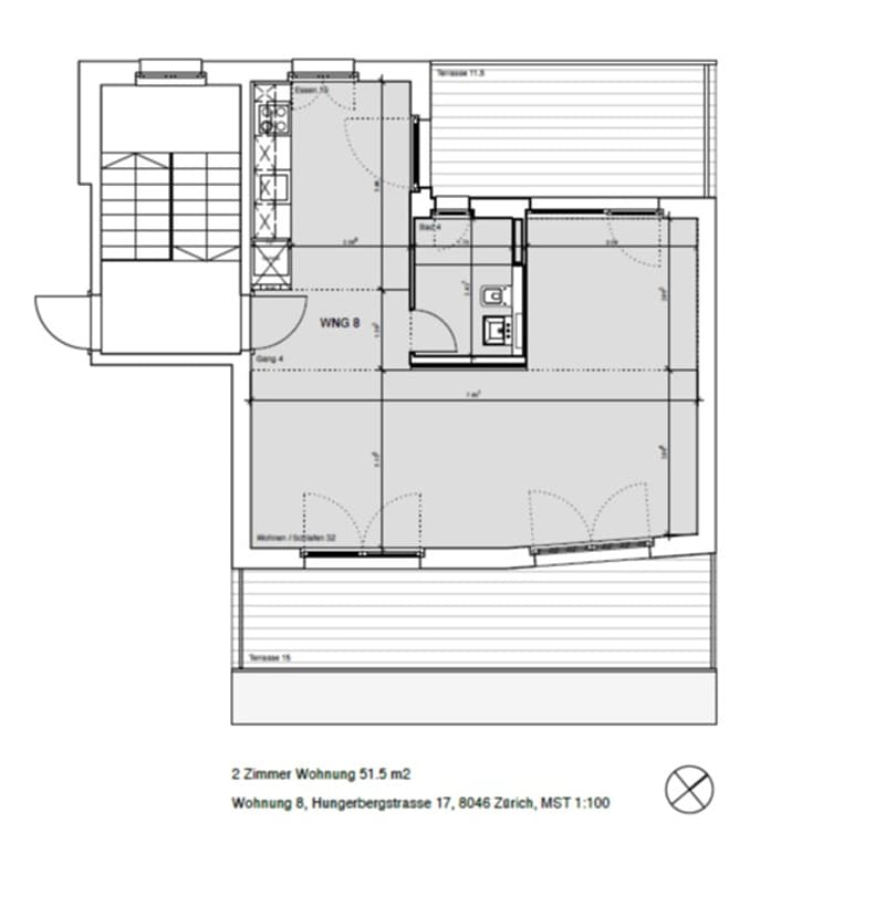 Erstbezug von neu erstellter 3.0-Zimmer-Attikawohnung mit 3 Terrassen (2)