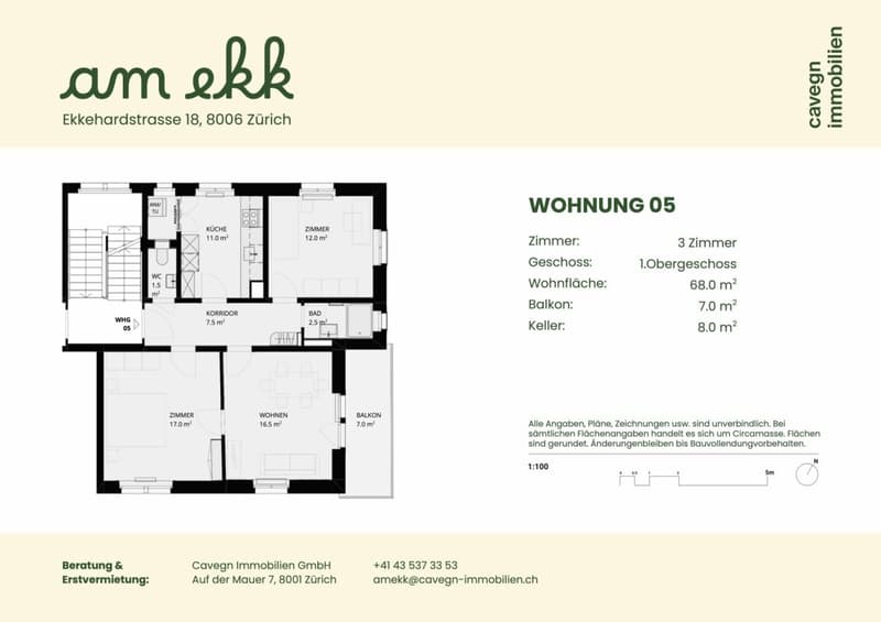 Premier contrat de location après rénovation complète : Appartements 3 pièces élégants au cœur de Zurich (9)
