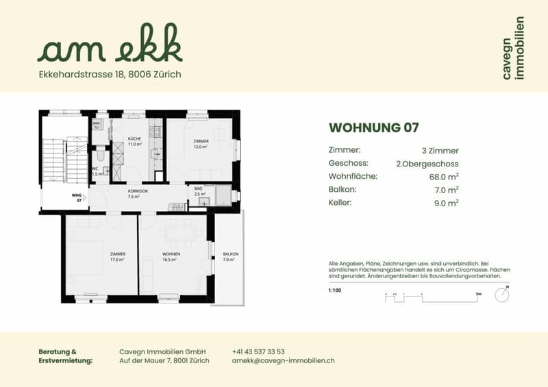 Premier contrat de location après rénovation complète : Appartements 3 pièces élégants au cœur de Zurich (10)