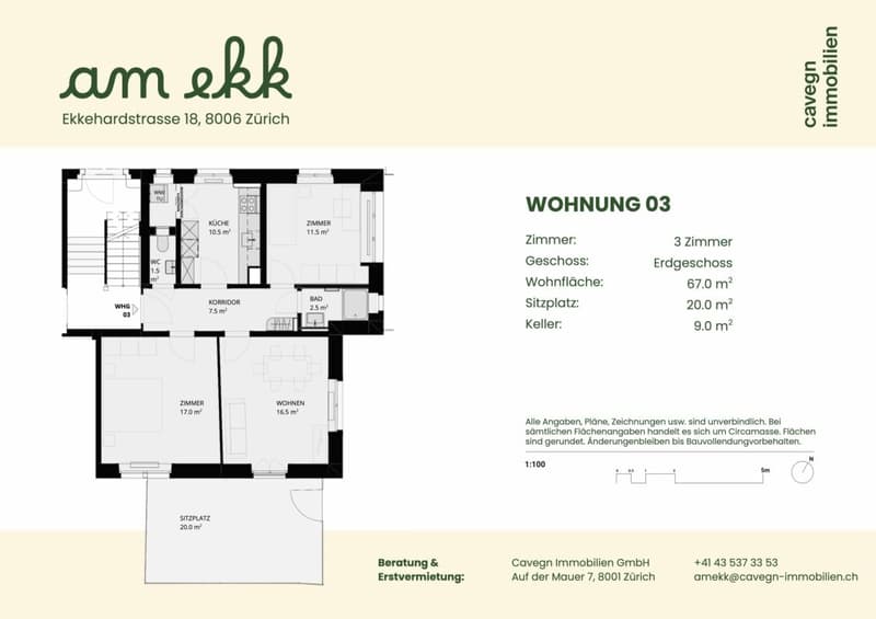 Premier contrat de location après rénovation complète : Appartements 3 pièces élégants au cœur de Zurich (8)