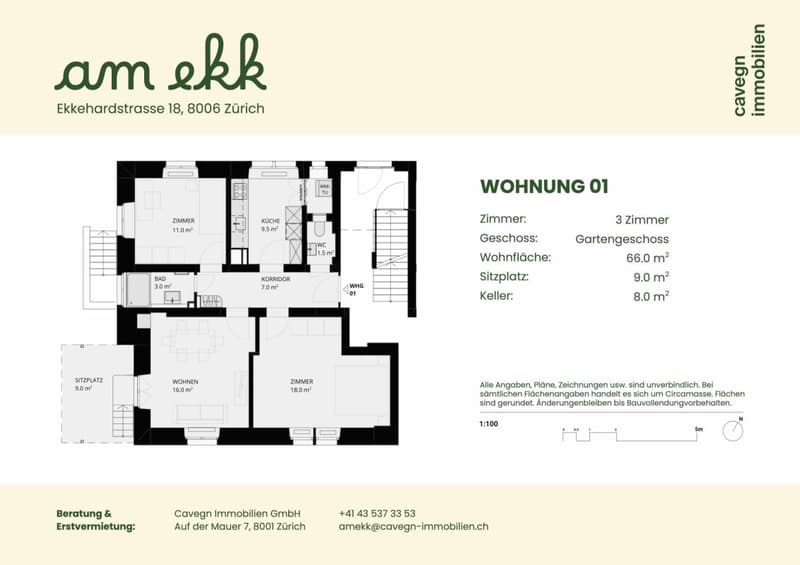 Premier contrat de location après rénovation complète : Appartements 3 pièces élégants au cœur de Zurich (7)