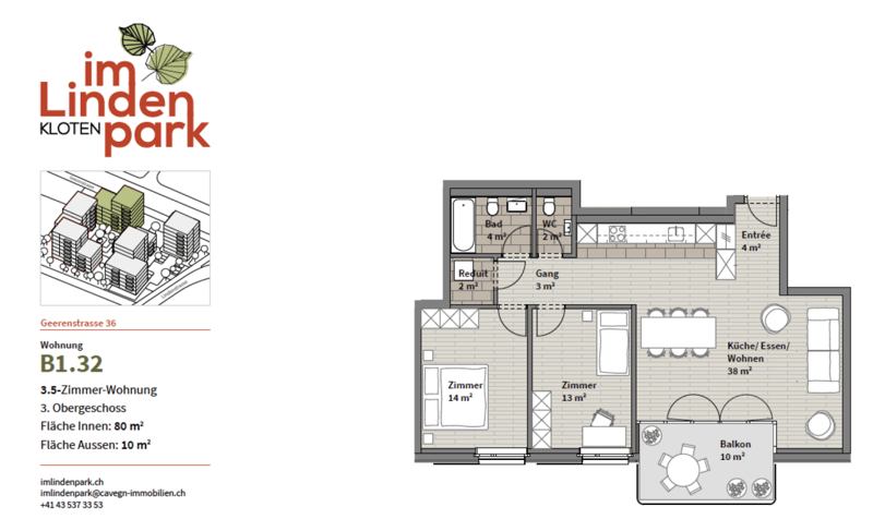 Appartement spacieux 3.5 pièces dans le parc de Linden (8)