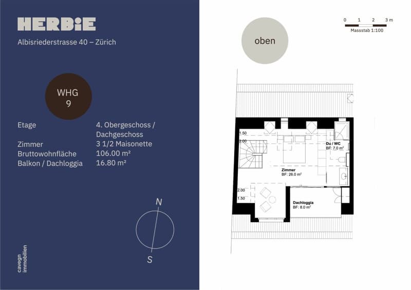 Urban & naturnah: Maisonette-Wohnung im HERBIE Wiedikon (13)