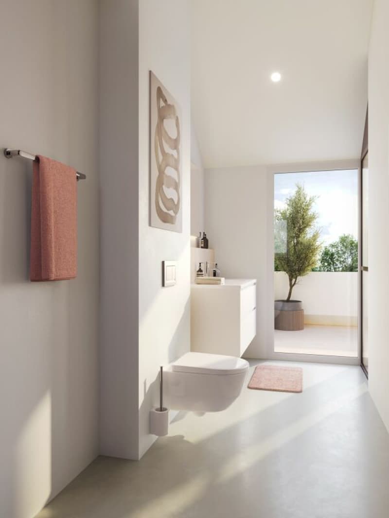 Badezimmer mit Tageslicht