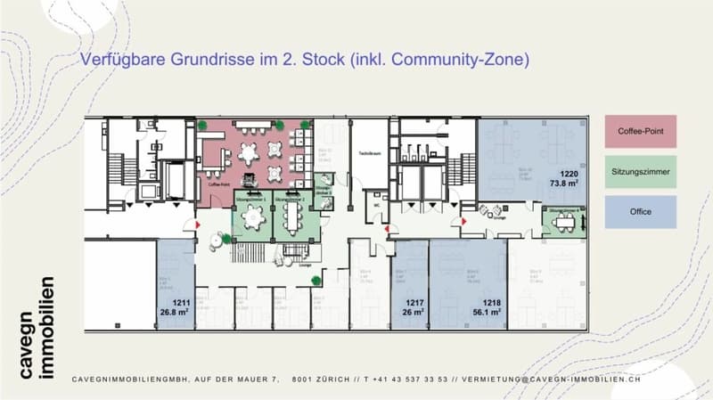 Work smart in Regensdorf - flexible Büroflächen mit Community Zone (12)