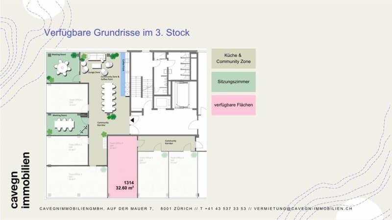 Work smart in Regensdorf - flexible Büroflächen mit Community Zone (13)