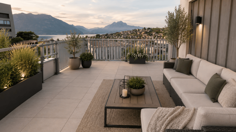 Grosszügige Terrasse
