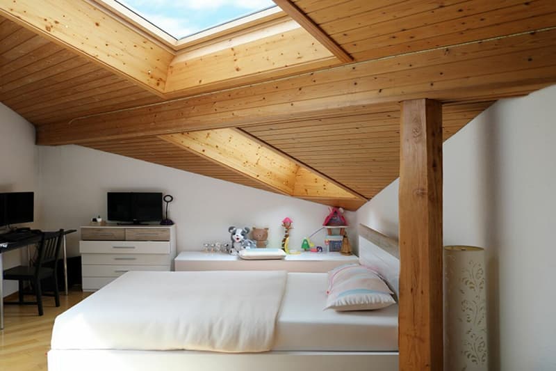 Dachzimmer Richtung Südwesten