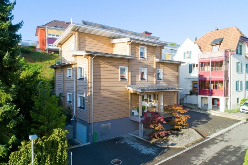 2-Zimmer-Wohnung mit Terrasse über die ganze Wohnungslänge Viel Holz, viel Licht und eine Terrasse, die alles verbindet (8)