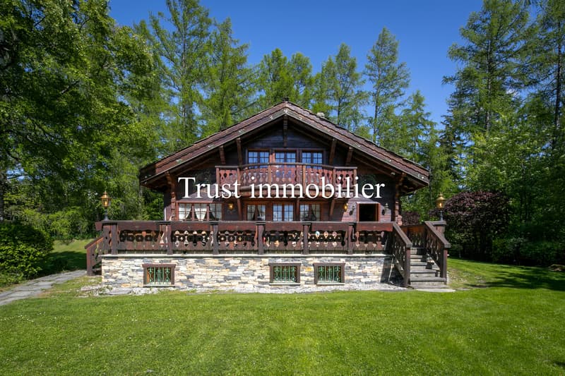 6044. Magnifique chalet de luxe à vendre à Crans-Montana (1)