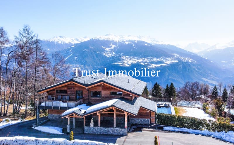 6014. Chalet d'exception à Arbaz- Force et élégance face aux montagnes (3)
