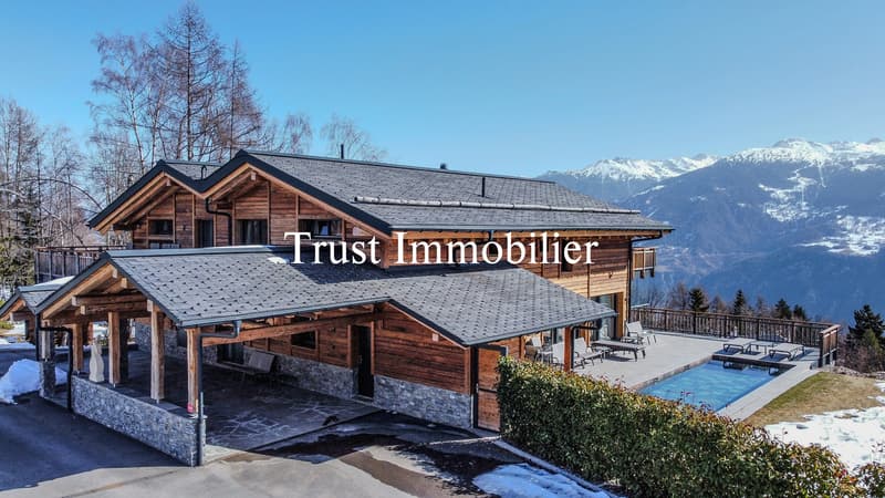 6014. Chalet d'exception à Arbaz- Force et élégance face aux montagnes (12)