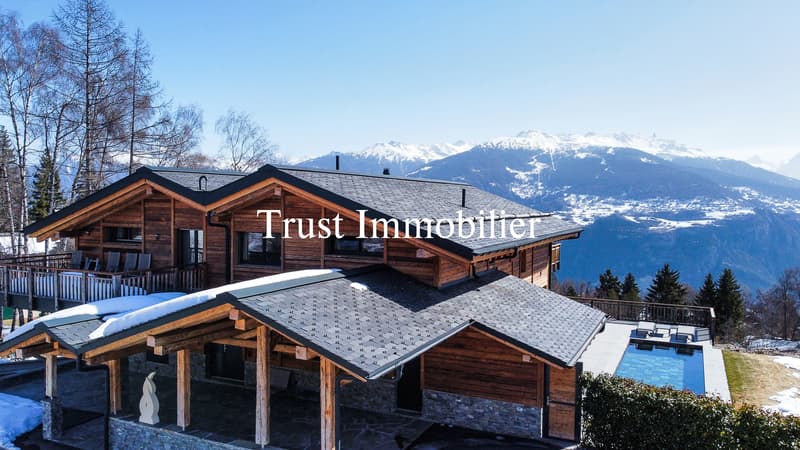 6014. Chalet d'exception à Arbaz- Force et élégance face aux montagnes (1)