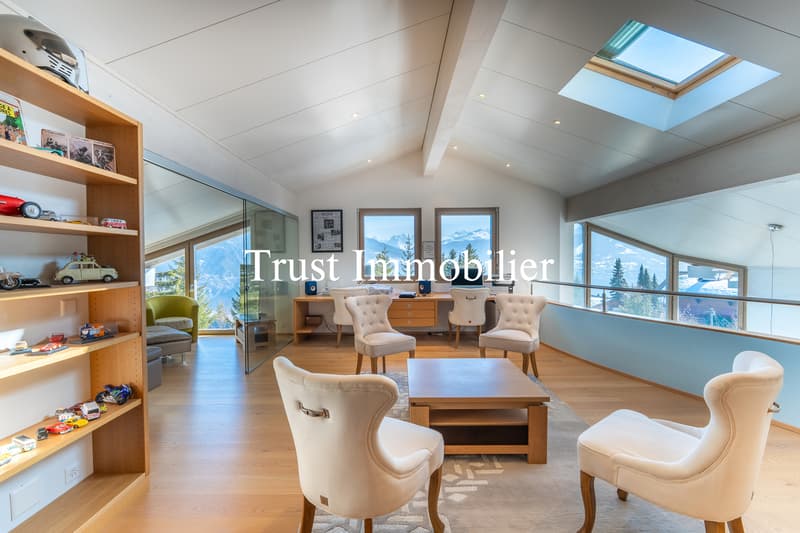 6022.Chalet contemporain lumineux avec vue panoramique, Mayens d'Arbaz (6)