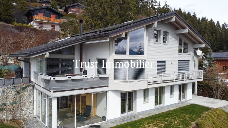 6022.Chalet contemporain lumineux avec vue panoramique, Mayens d'Arbaz (13)