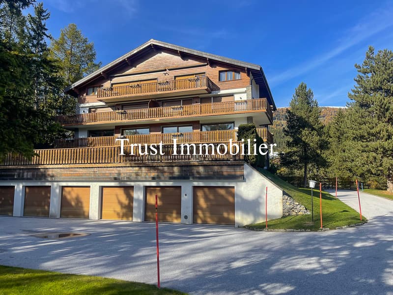 4017. Appartement traversant de standing, proche centre Crans (4)