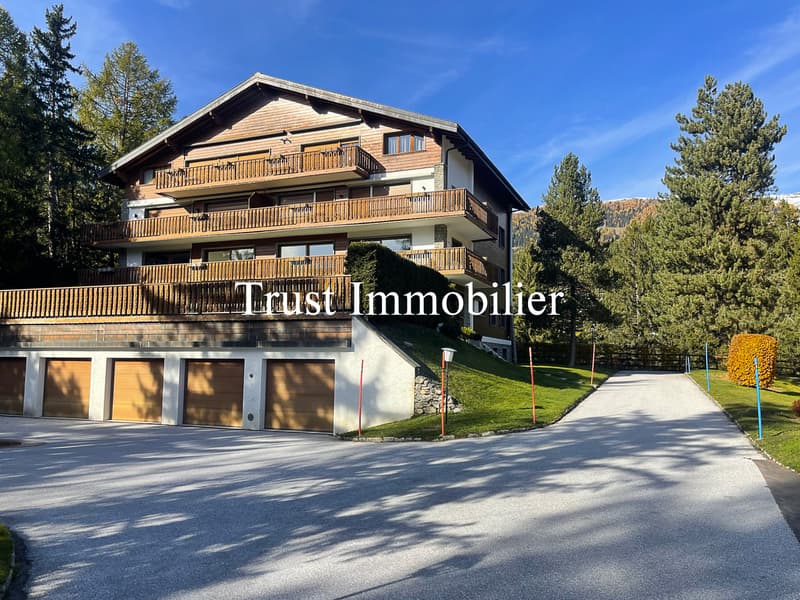4017. Appartement traversant de standing, proche centre Crans (6)