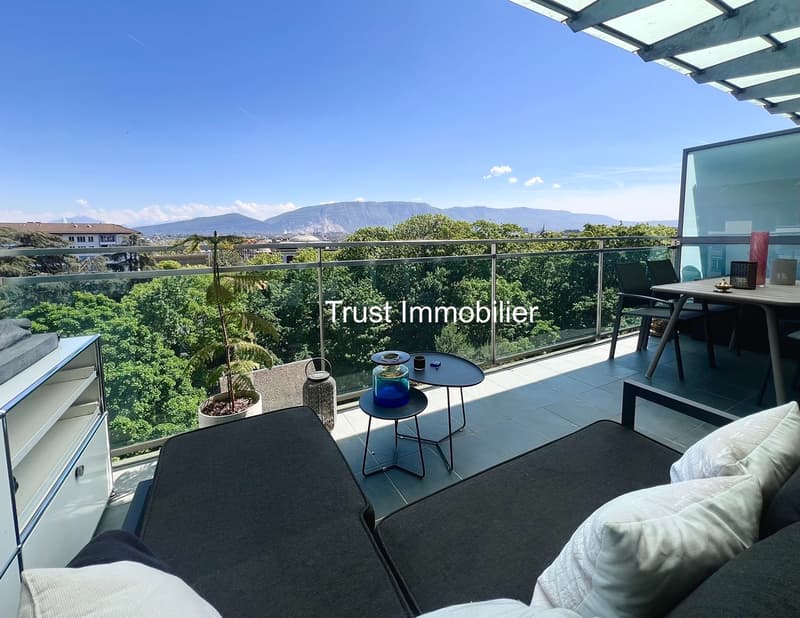 4001. Duplex attique rénové avec vue panoramique - Immeuble moderne (11)