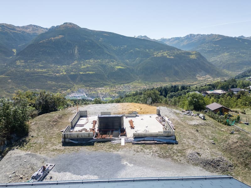 6000.Vue panoramique / Projet Chalet à vendre à Sergnou /Crans-Montana (6)