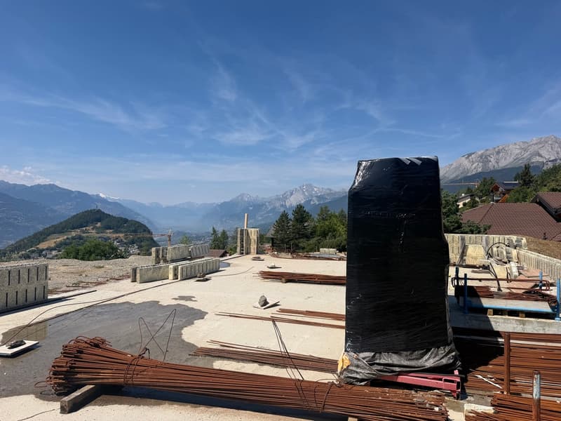 6000.Vue panoramique / Projet Chalet à vendre à Sergnou /Crans-Montana (10)
