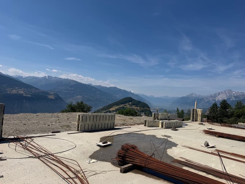 6000.Vue panoramique / Projet Chalet à vendre à Sergnou /Crans-Montana (9)