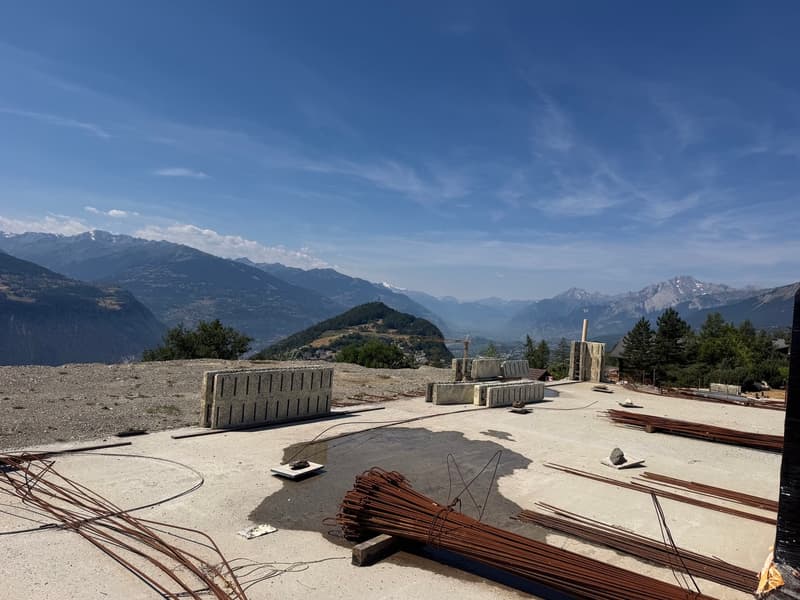 6000.Vue panoramique / Projet Chalet à vendre à Sergnou /Crans-Montana (11)