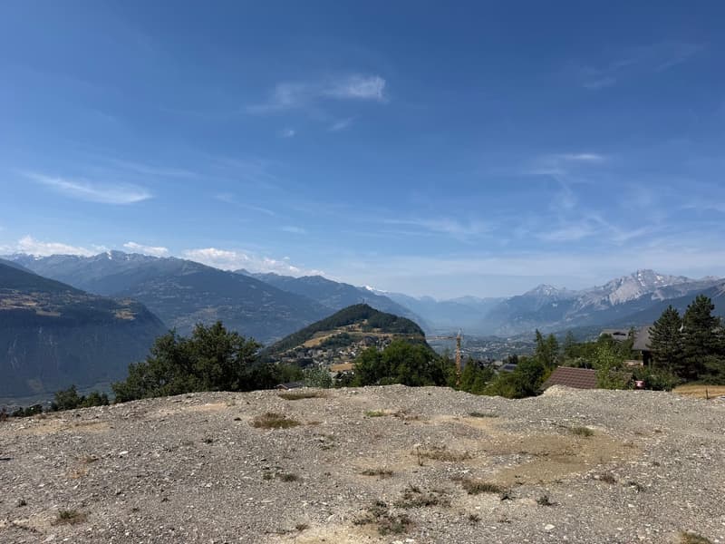 6000.Vue panoramique / Projet Chalet à vendre à Sergnou /Crans-Montana (7)