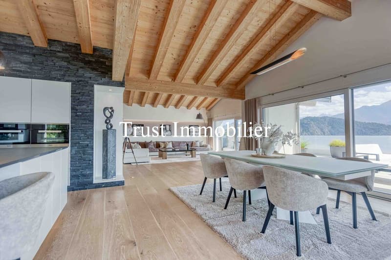 6006. RARE. Villa d'exception avec vue sur les Alpes (Ayent) (6)
