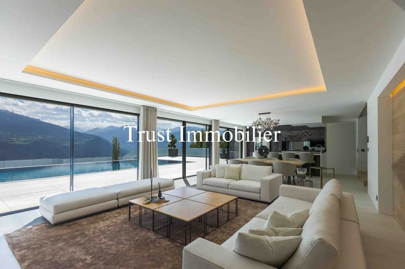 6006. RARE. Villa d'exception avec vue sur les Alpes (Ayent) (8)