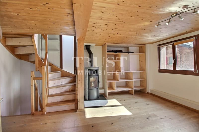 LUC / AYENT - MAGNIFIQUE GRANGE RÉNOVÉE AVEC MAISON VILLAGEOISE (4)