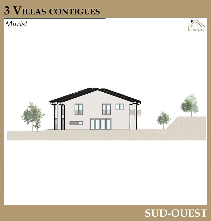 A vendre magnifique villa de 2.5 pces sur la commune de Murist (12)