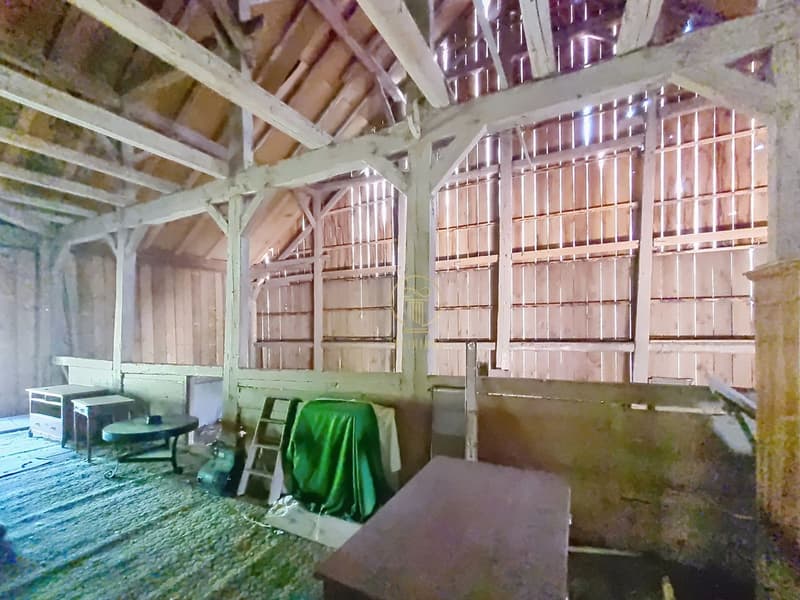 BRENLES, Ferme 5.5 p. de 1851 à rénover avec terrain agricole de 6000m2 potentiel. (9)