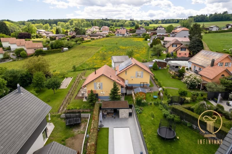 EXCLUSIVITE! A 3' de GIMEL - jolie villa jumelle de 5.5 pièces dans un quartier calme et très agréable. (13)
