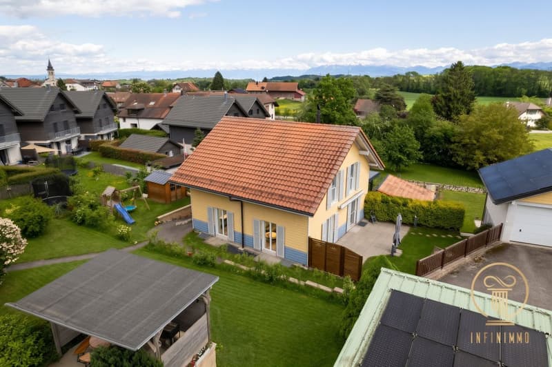 EXCLUSIVITE! A 3' de GIMEL - jolie villa jumelle de 5.5 pièces dans un quartier calme et très agréable. (1)