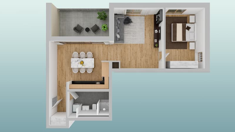 Apartments in a renovated farm building (4)