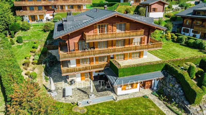 CO-EXCLUSIVITY! Fabulous family chalet with panoramic views of the mountains (1)
