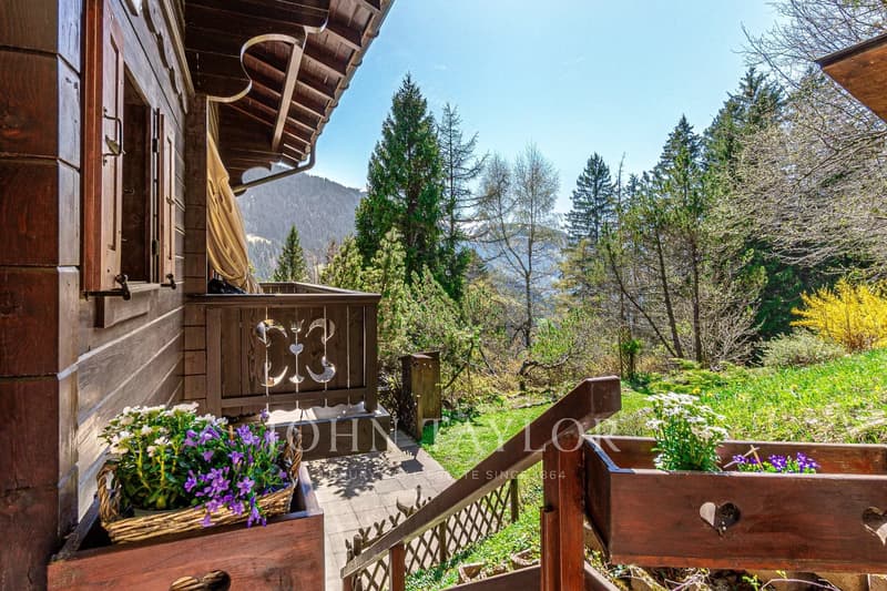 Magnificent chalet nestled in a green oasis with a view of the mountains (3)