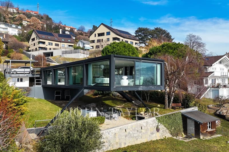Villa d'architecte avec panorama lac & Alpes (10)