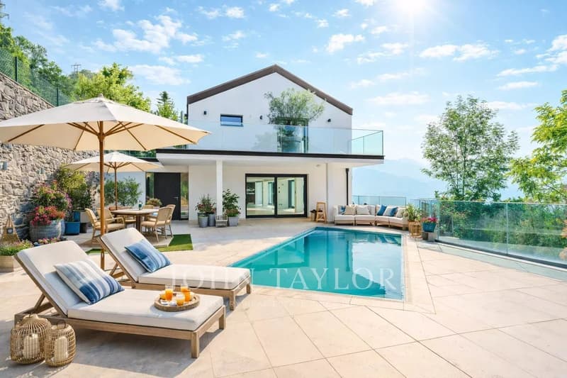 Opportunité à saisir ! Villa d'exception avec vue époustouflante sur le lac et les Dents du Midi (3)