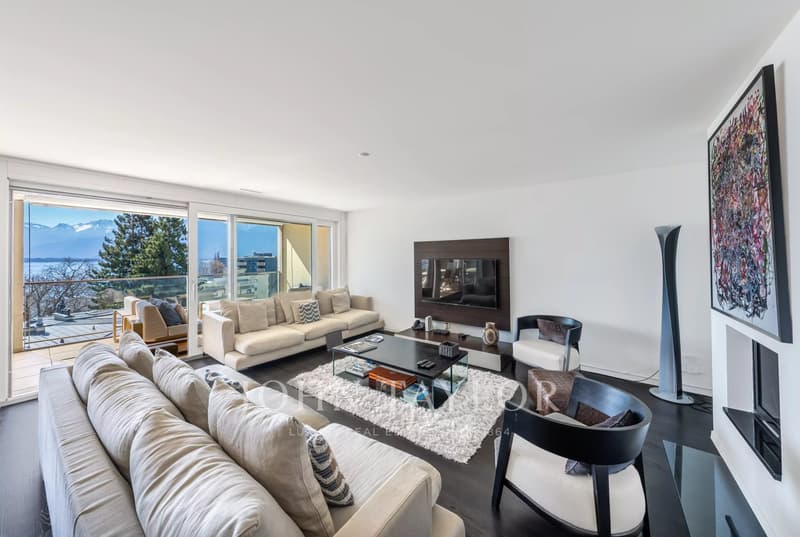 Superbe appartement contemporain avec vue sur le lac à Montreux (2)