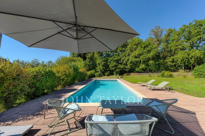 Villa avec piscine, vue lac et Mont-Blanc (3)