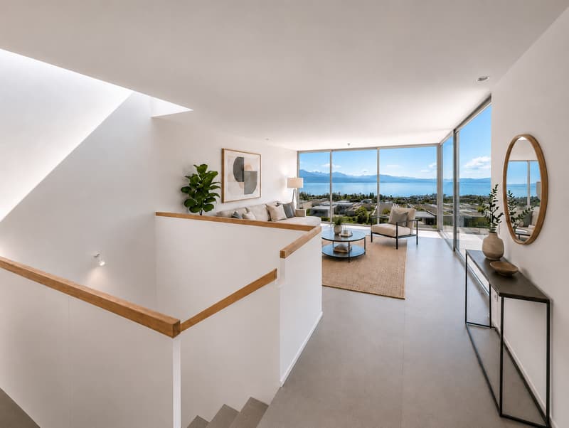 Magnifica casa a schiera di 6.5 locali a Lutry con vista impareggiabile (2)